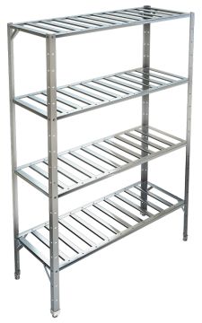 Стеллаж с решетчатыми полками ТЕХНО-ТТ СТР-014/1200 краш