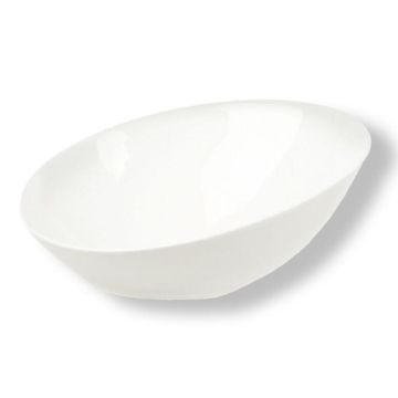 Салатник 150 мл d 17,5 см h8/3 см скошенный белый фарфор P.L. Proff Cuisine [6]