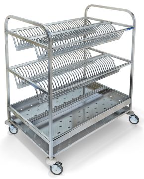 Тележка для сушки посуды ТП-234К (на 140 тарелок и 100 стаканов)