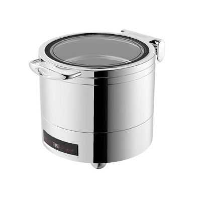 Мармит суповой 10 л электрический 220V 900W с дисплеем откидная крышка с окном "Roma" SUNNEX