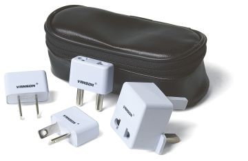 Набор адаптеров в чехле, пластик и кожезаменитель