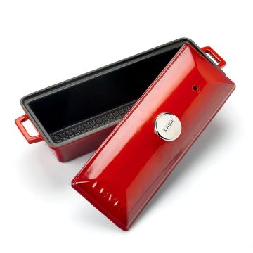 Террин для запекания 29*11*10,8 см 1л прямоуг. красный чугун ИНДУКЦИЯ LAVA