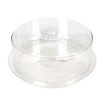 Подставка для торта 34 см h13 см с крышкой пластик P.L. Proff Cuisine