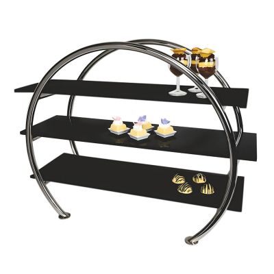 Подставка фуршетная этажерка 3 яруса 69*20 см h69 см нерж/акрил P.L. Hotelware