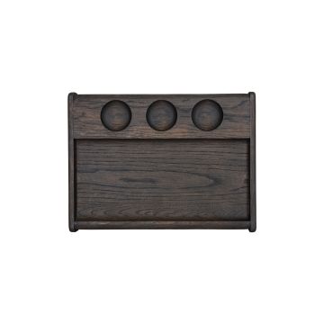 Доска для подачи 320х220 мм с 3-мя отделениями для соуса