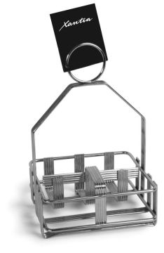 Подставка для приправ и салфеток, нержавеющая сталь