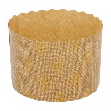 Форма для выпечки коричневая 95 г, d 7 см, h 5 см, прессованная бумага 95 г/см2, 2000 шт