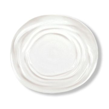 Тарелка 29*26 см h2,5/1,7 см овальная Relief Wave белая фарфор P.L. Proff Cuisine [4]