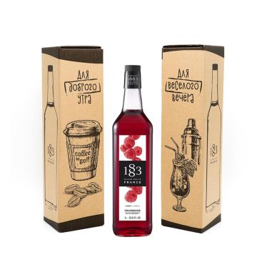 Сироп Малина 1л в фирменной коробке 1883 Maison Routin