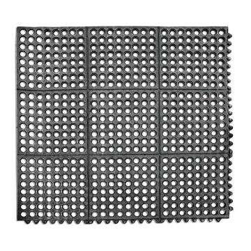 Коврик напольный 91*91 см резиновый черный P.L.BarWare