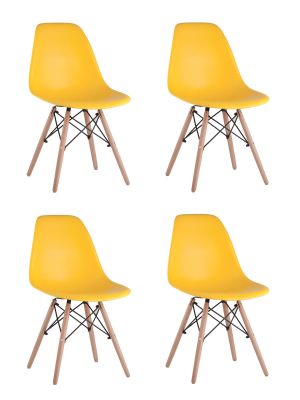 Стул Eames DSW желтый x4