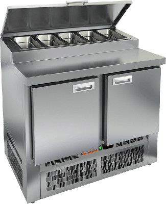 Стол охлаждаемый для пиццы HICOLD PZE1-11GN (1/3H)