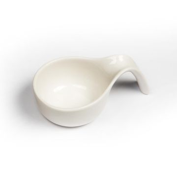 Соусник 80 мл 12*7,5 см h3,8 см Mini Mix с ручкой белый фарфор P.L. Proff Cuisine [6]