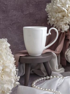 Кружка 380 мл, 13,2x8,7 см h 14,6 см, фарфор, Grazia