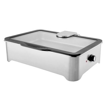 Мармит электрический 8,5 л 1/1*65 сухой нагрев без воды с откидной крышкой и окном SUNNEX