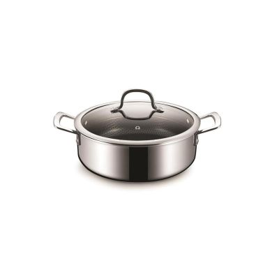Кастрюля  1,7 л 20/18*12 см с крышкой New Kitchen Honeycombs нерж. с антиприг. покр. ИНДУКЦИЯ P.L.