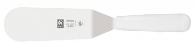 Лопатка 28 см. изогнутая раб. часть 12*5 см. нерж. с пластик. ручкой белая Icel /1/6/