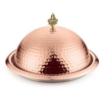 Блюдо для подачи с крышкой d 35 см h13,5 см Copper нерж. медь P.L. Proff Cuisine