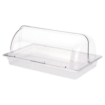 Поднос для выкладки 53*32,5*23,5 см пласт. с пласт. Roll-top крышкой SUNNEX