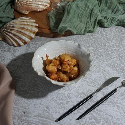 Салатник  500 мл d 15,5 см h7,5 см Gray Coral Flower Frutti di Mare P.L. [4]