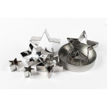 Набор кондитерских форм "Звезда", h 3 см, d 3/ 4/ 5/ 6/ 7/ 8/ 9/ 10/ 12 см, P.L.