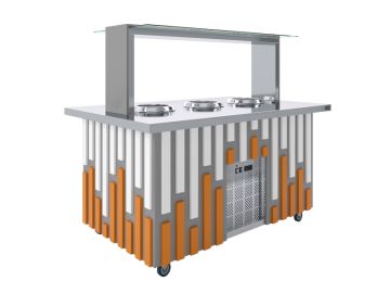 Салат-бар под электрические супницы Luxstahl СБС-1500 Premium