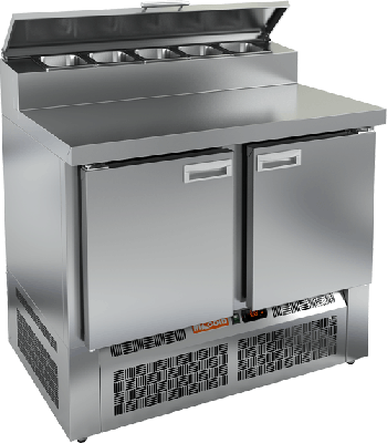 Стол охлаждаемый для пиццы HICOLD PZE2-11/GN (1/6H)