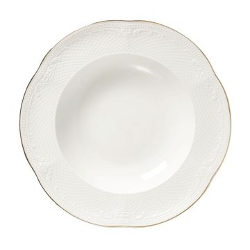 Тарелка глубокая 275 мл d 23 см h4,2 см Gold Aristocrat Noble [6]