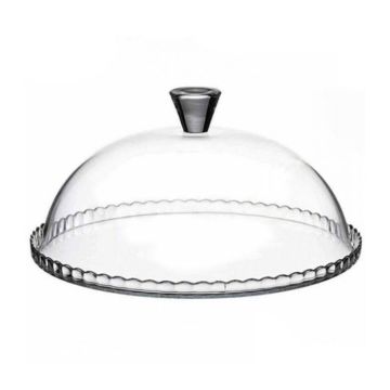 Блюдо для подачи d 32 см с крышкой h15 см стекло "Патиссэри" Pasabahce [1]