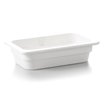 Гастроемкость 1/4 h65 мм пластик меламин 263*159*65 мм 1,8 л White P.L. Proff Cuisine