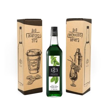 Сироп Зеленая мята 1л в фирменной коробке 1883 Maison Routin
