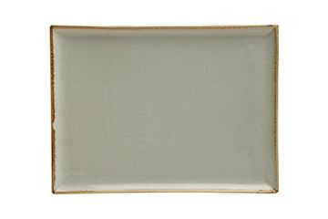 Блюдо прямоугольное 21х27см фарфор цвет серый Seasons