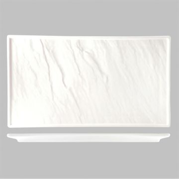 Блюдо прямоугольное 35*20 см h1,9 см Relief белое фарфор P.L. Proff Cuisine [3]