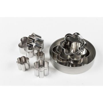 Набор кондитерских форм "Цветок", h 3 см, d 3/ 4/ 5/ 6/ 7/ 8/ 9/ 10/ 12 см, P.L. Proff C