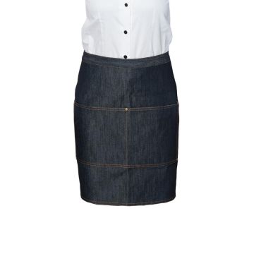 Фартук короткий из джинсовой ткани