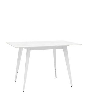 Стол обеденный Ричмонд 120*80 белый стеклянный