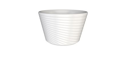 Сахарница 250 мл. d=100 мм. h=65 мм. Белый Луп узкая полоска Bonna /1/6/708/