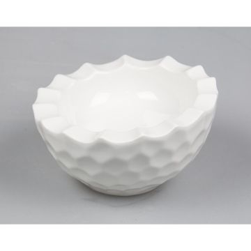 Салатник 150 мл d 15 см h8,5/7 см Crush Honeycombs белый фарфор P.L. Proff Cuisine [3]