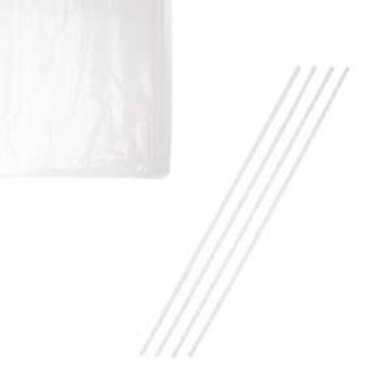 Трубочки 0,3*24 см прямые 1000 шт прозрачные пластик P.L.