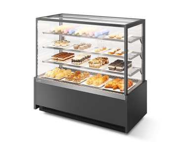 Витрина кондитерская VETE KUB LUX 130 [ВК201], NS-0.F1 (T7016M.VG033.B7016M)