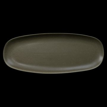 БЛЮДО овальное 14" 365х140мм, серо-зеленый "Corone Sacramento"