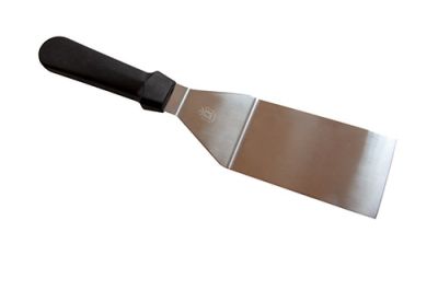 Лопатка 31 см. изогнутая раб.часть 12*7 см. нерж. с пласт. ручкой (скошен. бок) МГ (MG) /1/120/ АКЦИЯ