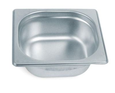 Гастроемкость 1/6 h= 65 мм. 176*162 мм. 1 л. нерж. MGsteel /1/6/36/