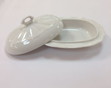 Маслёнка с крышкой  Maria Teresa, шпатовый фарфор