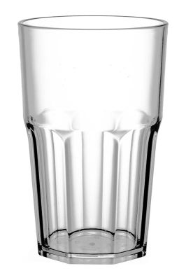 Стакан граненый, 500мл, поликарбонат, прозрачный 
