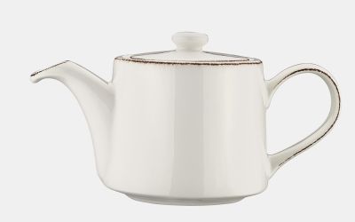 Чайник  400 мл. заварочный Ретро коричневый край, форма Банкет Bonna /1/6/186/ ВДОХНОВЕНИЕ