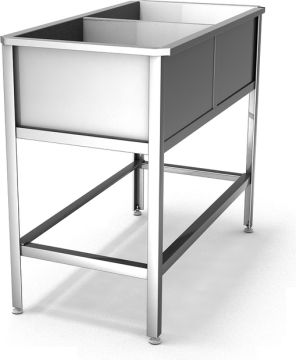 Ванна моечная двухсекционная ВМ 2/5 нерж