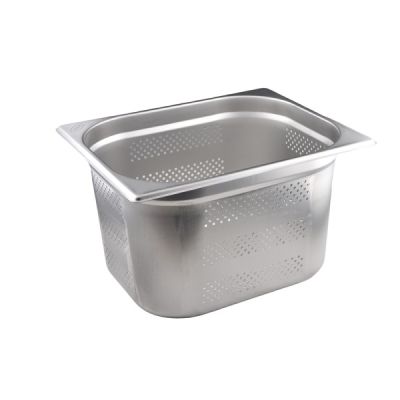 Гастроемкость 1/2 h=200 мм. 325*265 мм. 12 л. нерж. перфорир. d=4 мм. MGSteel /1/6/