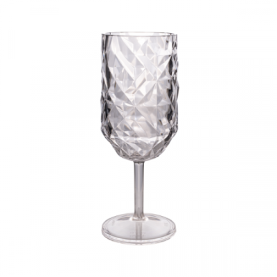 Бокал из поликарбоната для вина 400 мл темно-серый Rubikap