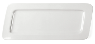 Блюдо параллелограмм 46х19 см, костяной фарфор